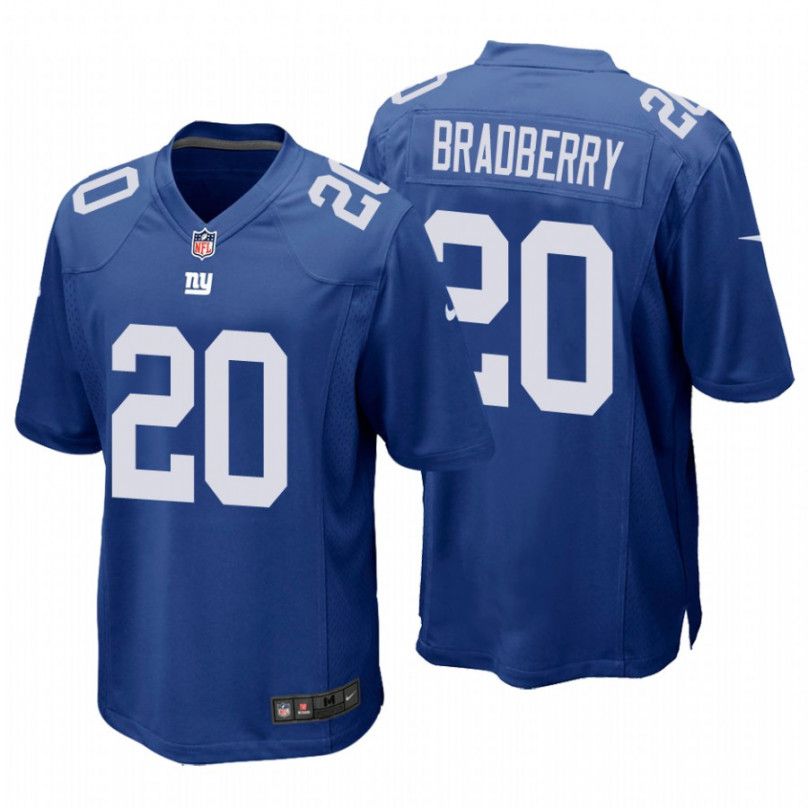 Men New York Giants #20 James Bradberry Nike Royal Game Player NFL Jersey